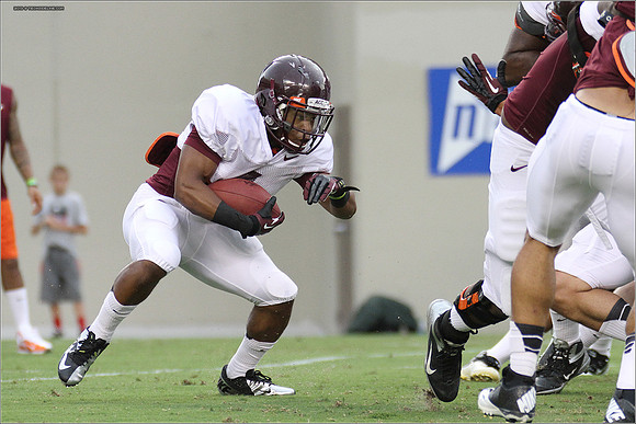 FB. Football Scrimmage at Virginia Tech.