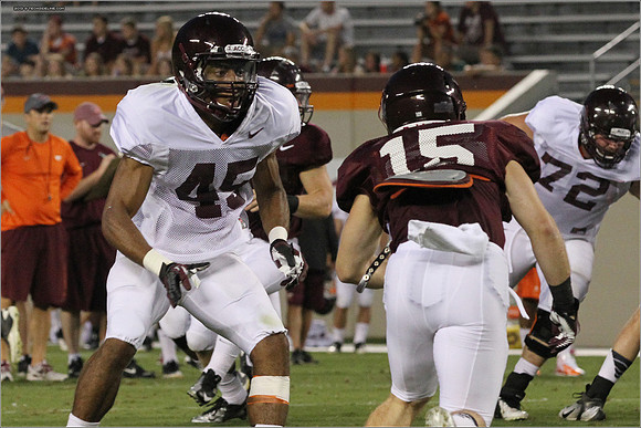 FB. Football Scrimmage at Virginia Tech.