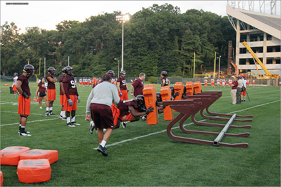 FB. Virginia Tech. Scrimmage