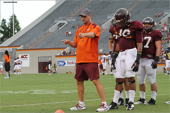 FB. Football Scrimmage at Virginia Tech.