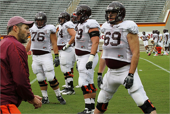 FB. Football Scrimmage at Virginia Tech.