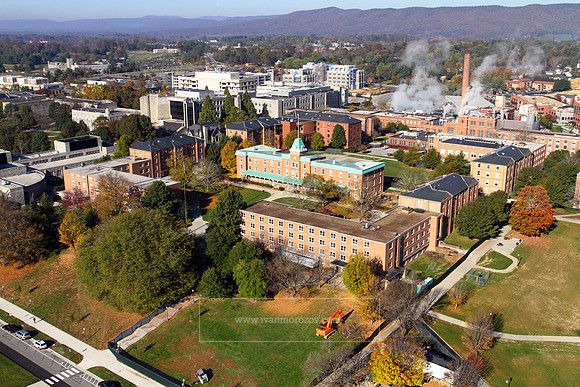 Aerial View of Virginia Tech Main Campus.