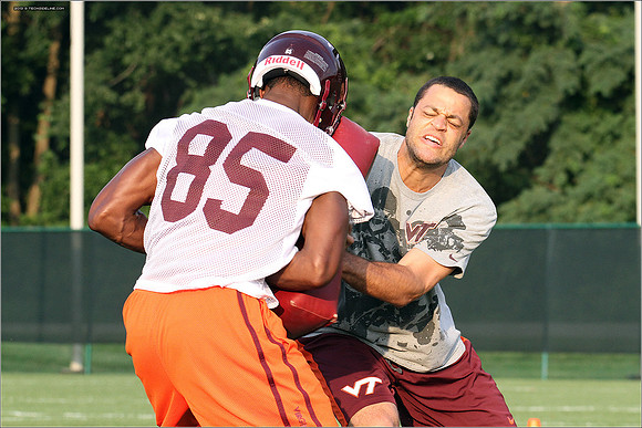FB. Virginia Tech. Scrimmage