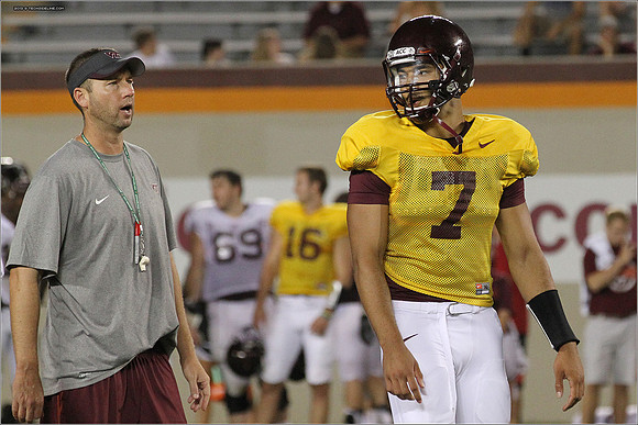 FB. Football Scrimmage at Virginia Tech.