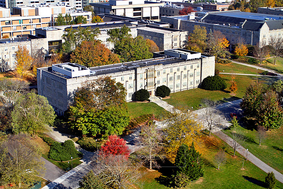 Aerial View of Virginia Tech Main Campus.