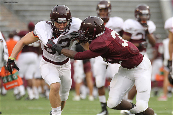 FB. Football Scrimmage at Virginia Tech.