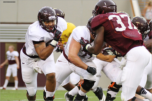 FB. Football Scrimmage at Virginia Tech.