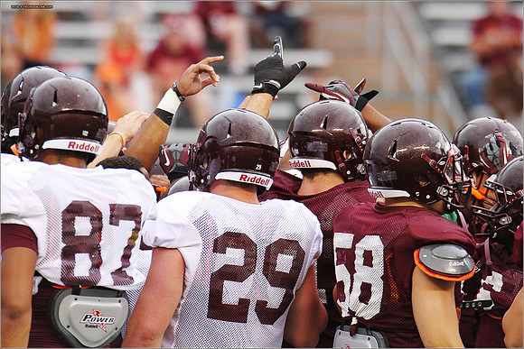 FB. Football Scrimmage at Virginia Tech.