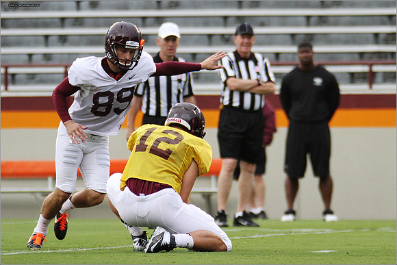 FB. Football Scrimmage at Virginia Tech.