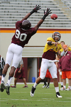 FB. Football Scrimmage at Virginia Tech.