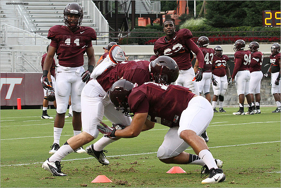FB. Football Scrimmage at Virginia Tech.