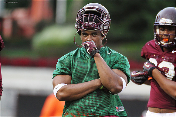 FB. Football Scrimmage at Virginia Tech.