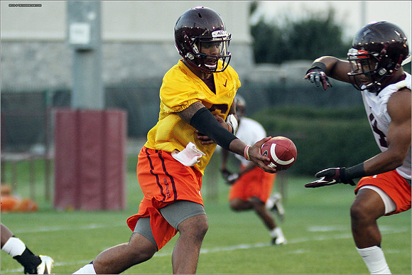 FB. Virginia Tech. Scrimmage