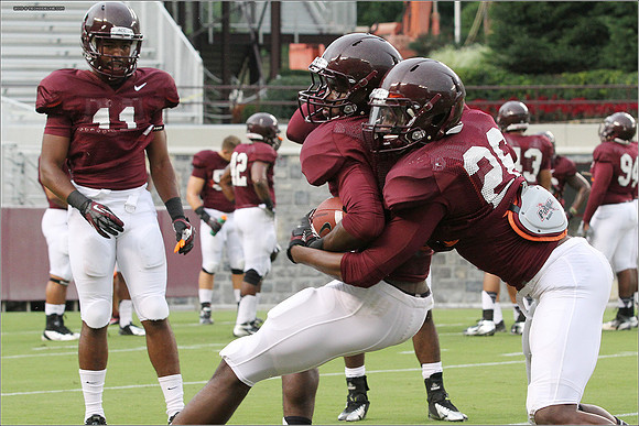 FB. Football Scrimmage at Virginia Tech.