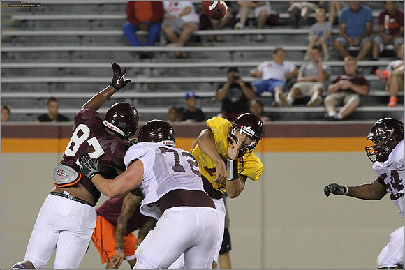FB. Football Scrimmage at Virginia Tech.