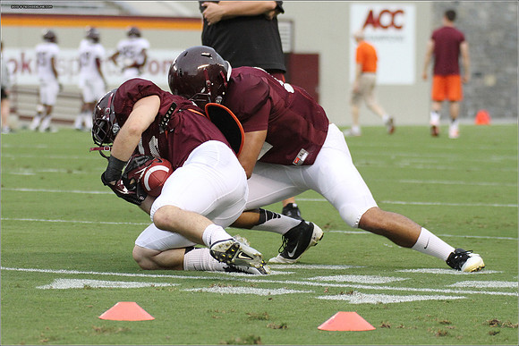 FB. Football Scrimmage at Virginia Tech.