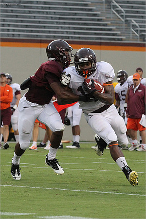 FB. Football Scrimmage at Virginia Tech.