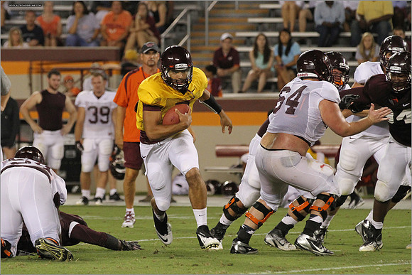 FB. Football Scrimmage at Virginia Tech.