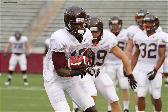FB. Football Scrimmage at Virginia Tech.