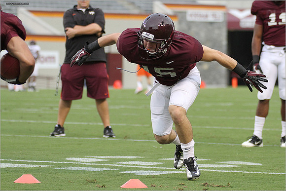 FB. Football Scrimmage at Virginia Tech.