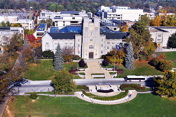 Aerial View of Virginia Tech Main Campus.