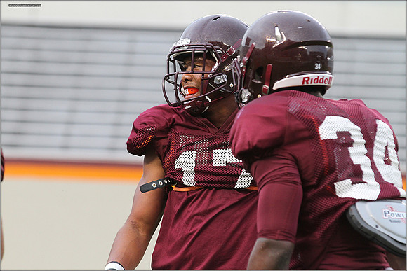 FB. Football Scrimmage at Virginia Tech.