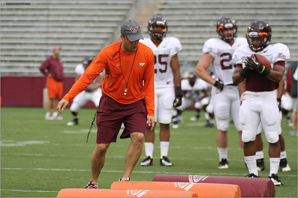 FB. Football Scrimmage at Virginia Tech.