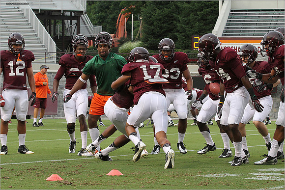 FB. Football Scrimmage at Virginia Tech.