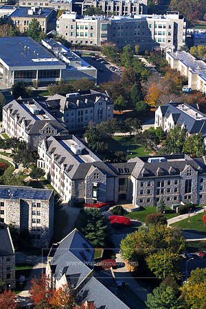 Aerial View of Virginia Tech Main Campus.