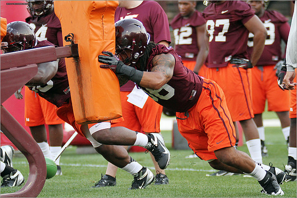 FB. Virginia Tech. Scrimmage