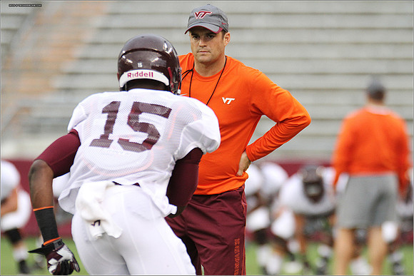 FB. Football Scrimmage at Virginia Tech.