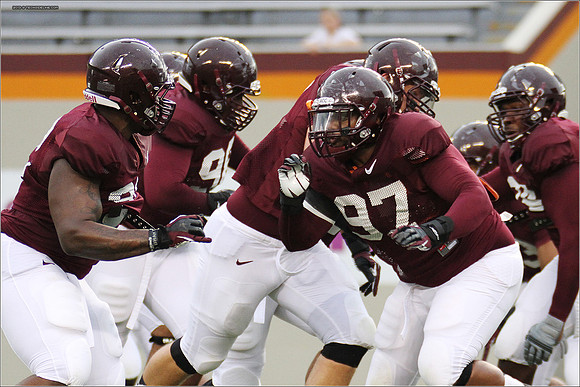 FB. Football Scrimmage at Virginia Tech.