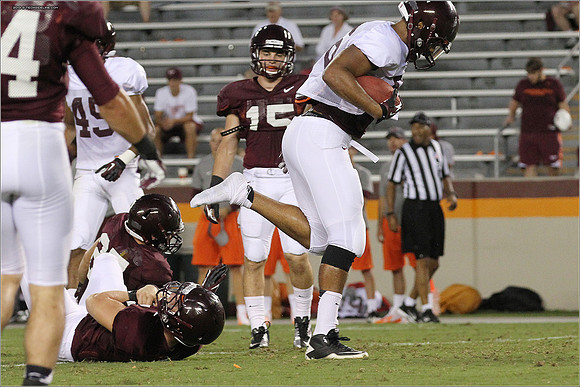 FB. Football Scrimmage at Virginia Tech.