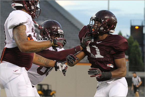 FB. Football Scrimmage at Virginia Tech.