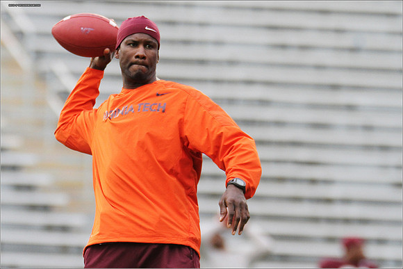 FB. Football Scrimmage at Virginia Tech.
