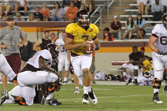 FB. Football Scrimmage at Virginia Tech.