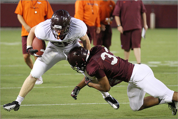 FB. Football Scrimmage at Virginia Tech.