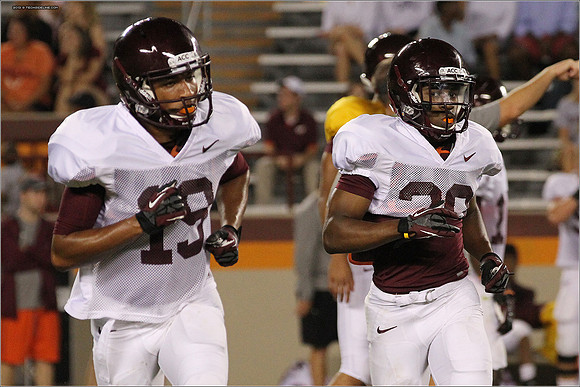 FB. Football Scrimmage at Virginia Tech.