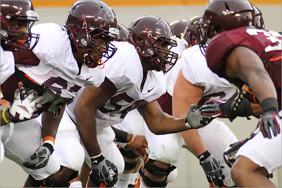 FB. Football Scrimmage at Virginia Tech.
