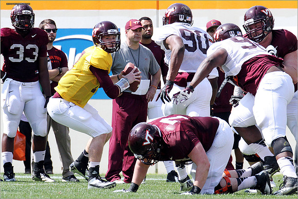 2014.04.12. VT Football Scrimmage.