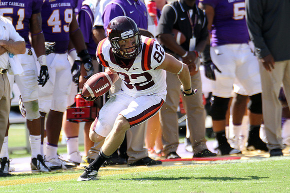 2013.09.14. Virginia Tech (Hokies) at East Carolina University (Pirates). Dowdy-Ficklen Stadium, Greenville, NC. Final score: Virginia Tech 15, ECU 10.
