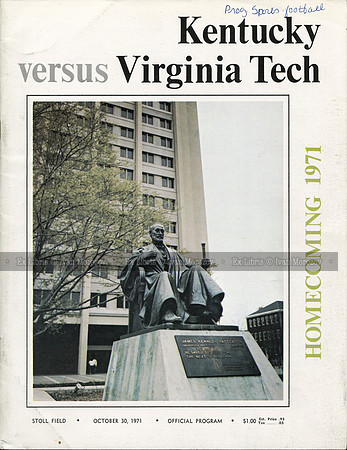 1971.10.30. VT at Kentucky
