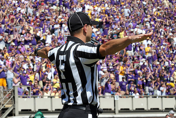 2013.09.14. Virginia Tech (Hokies) at East Carolina University (Pirates). Dowdy-Ficklen Stadium, Greenville, NC. Final score: Virginia Tech 15, ECU 10.