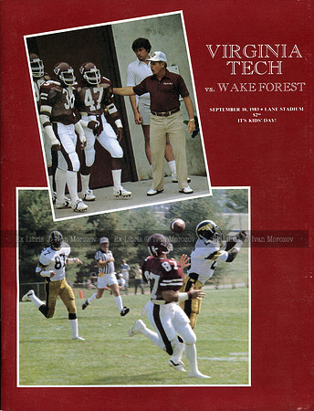 1983.09.10. WFU at VT.