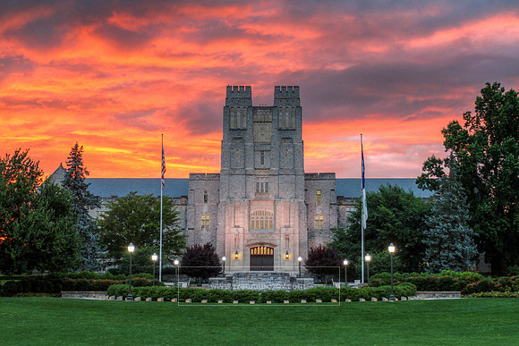 Burruss Hall. Virginia Tech.
