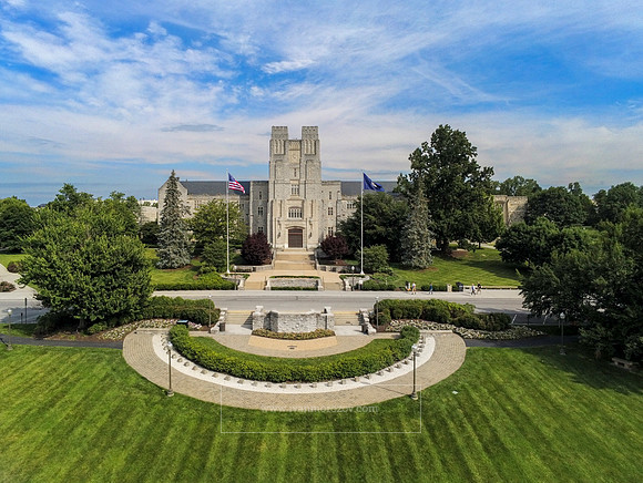 2019.06.16. Burruss Hall in summer.