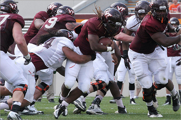 2014.04.12. VT Football Scrimmage.