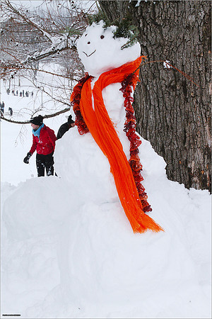 Snow on Campus. Virginia Tech.