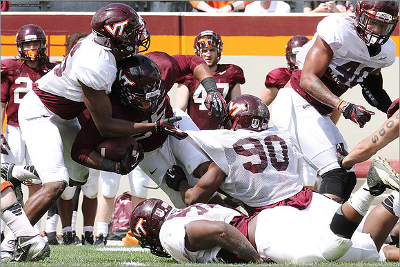 2014.04.12. VT Football Scrimmage.