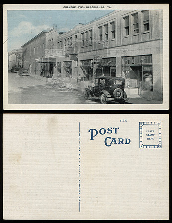 Postcard. Circa 1930. College Ave.